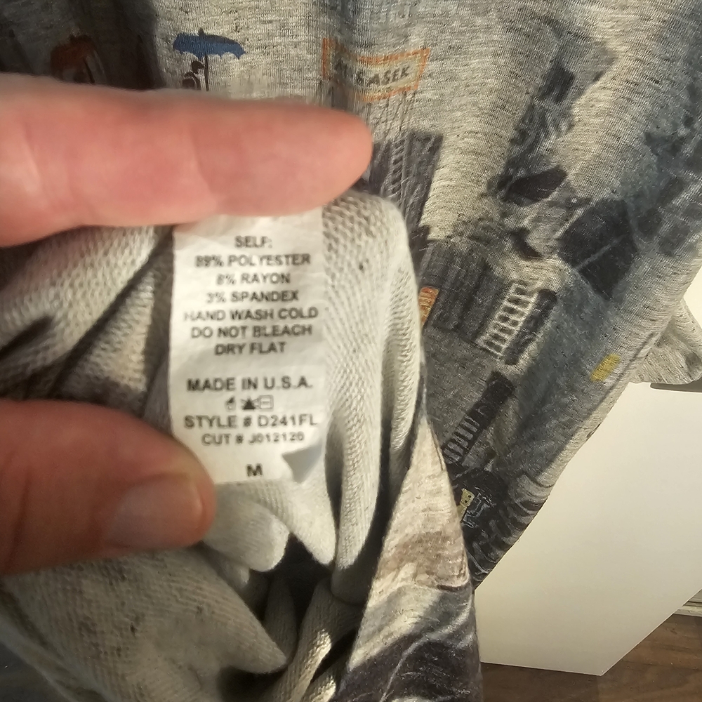 Inoah Graphic T Shirt Dress Medium City Print Pockets - Picture 7 of 8